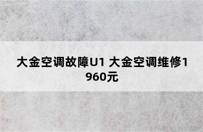 大金空调故障U1 大金空调维修1960元